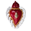 Cuore in ceramica con morso d'amore