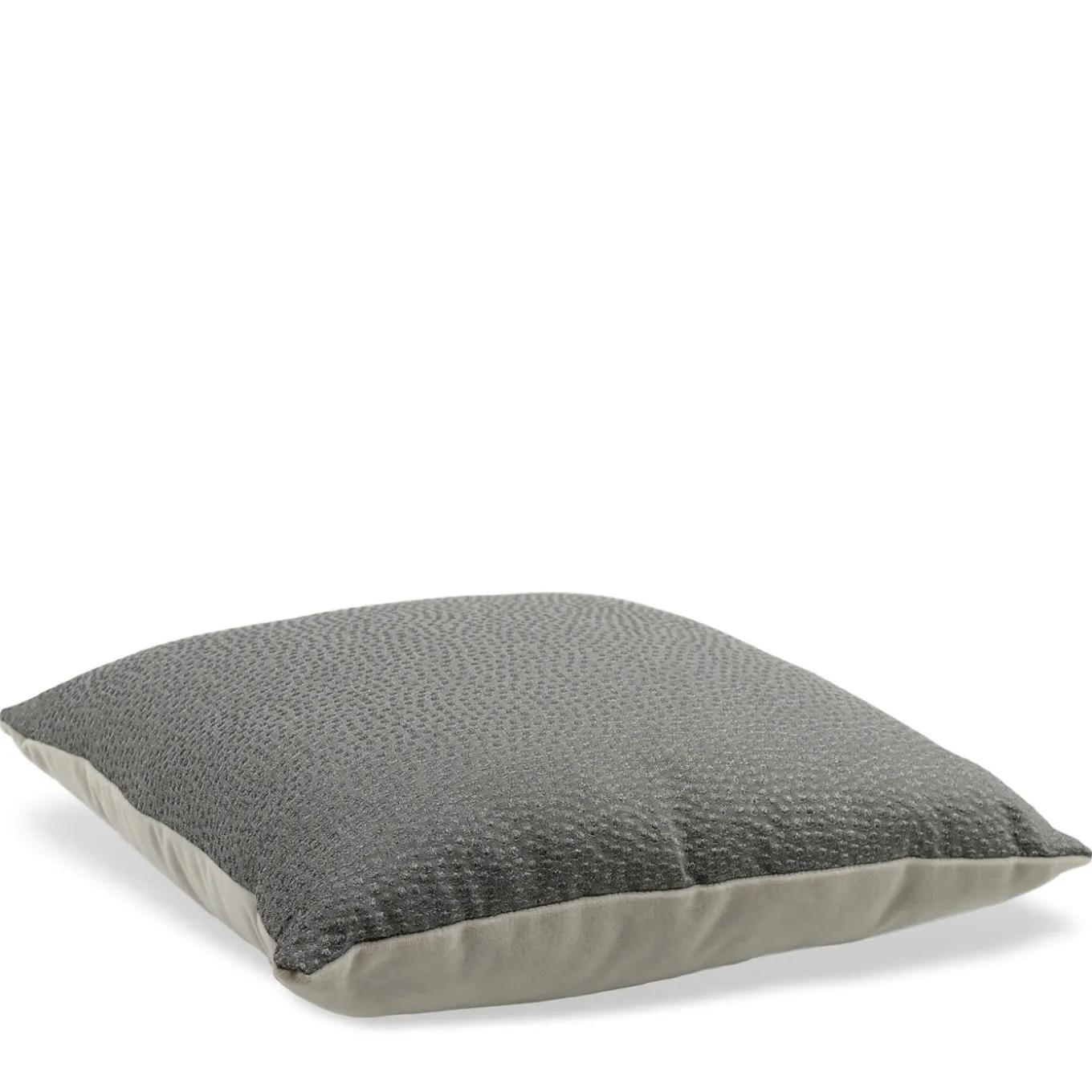 Cuscino Carrè argentato quadrato in Dry Galuchat Jacquard Fabric