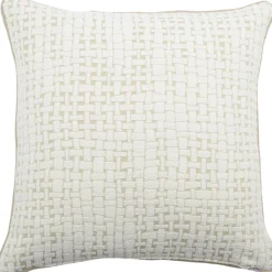 Cuscino Carrè avorio in Tessuto Jacquard Lovely