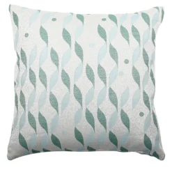 Cuscino Carrè azzurro in tessuto Jacquard TALIA