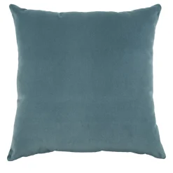 Cuscino Carrè Azzurro in Velluto di Cotone