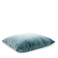 Cuscino Carrè Azzurro in Velluto di Cotone