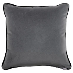 Cuscino Carrè bianco e nero in tessuto jacquard geometrico