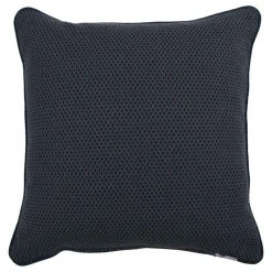 Cuscino Carrè blu in tessuto jacquard geometrico