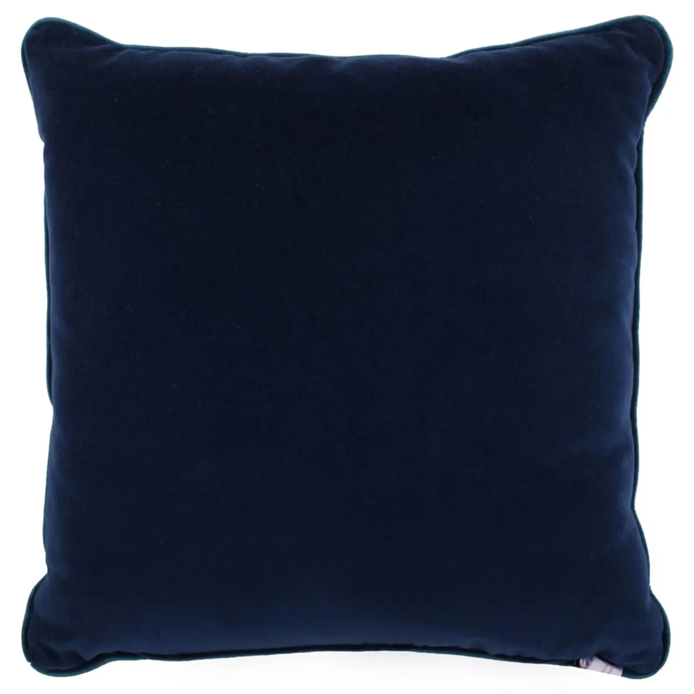 Cuscino Carrè blu in tessuto jacquard a rilievo