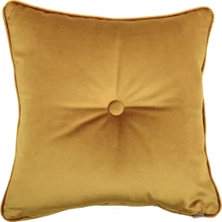 Cuscino Carrè dorato in tessuto jacquard Bloom