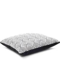 Cuscino Carrè in tessuto jacquard Hypnose Deco e Velluto di Cotone
