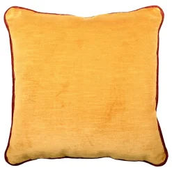 Cuscino Carrè in tessuto jacquard falso unito e Vellluto di Lino