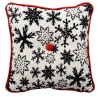 Cuscino Carré in tessuto jacquard alpino