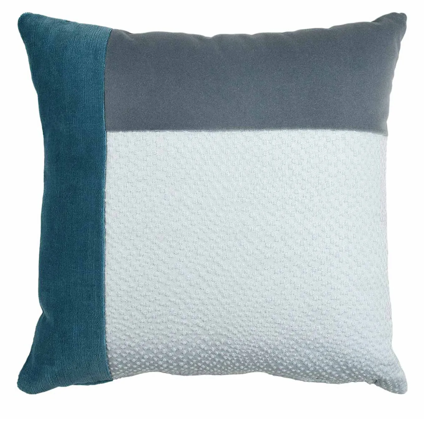 Cuscino Carrè T in Tessuto Jacquard e Velluti