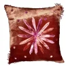 Cuscino con fiori di vetro