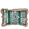 Cuscino con fiori grigi