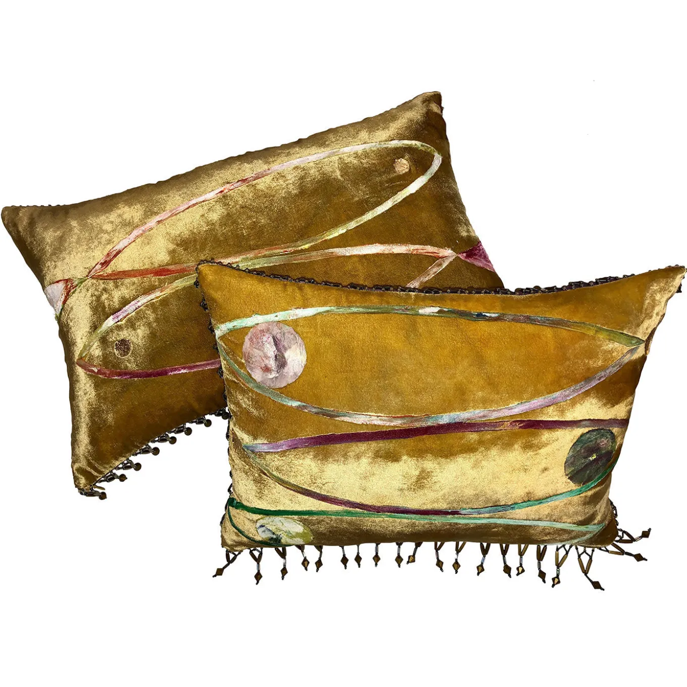 Cuscino con tre pesci