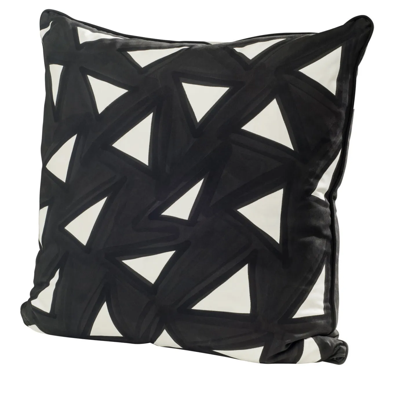Cuscino Geo bianco e nero