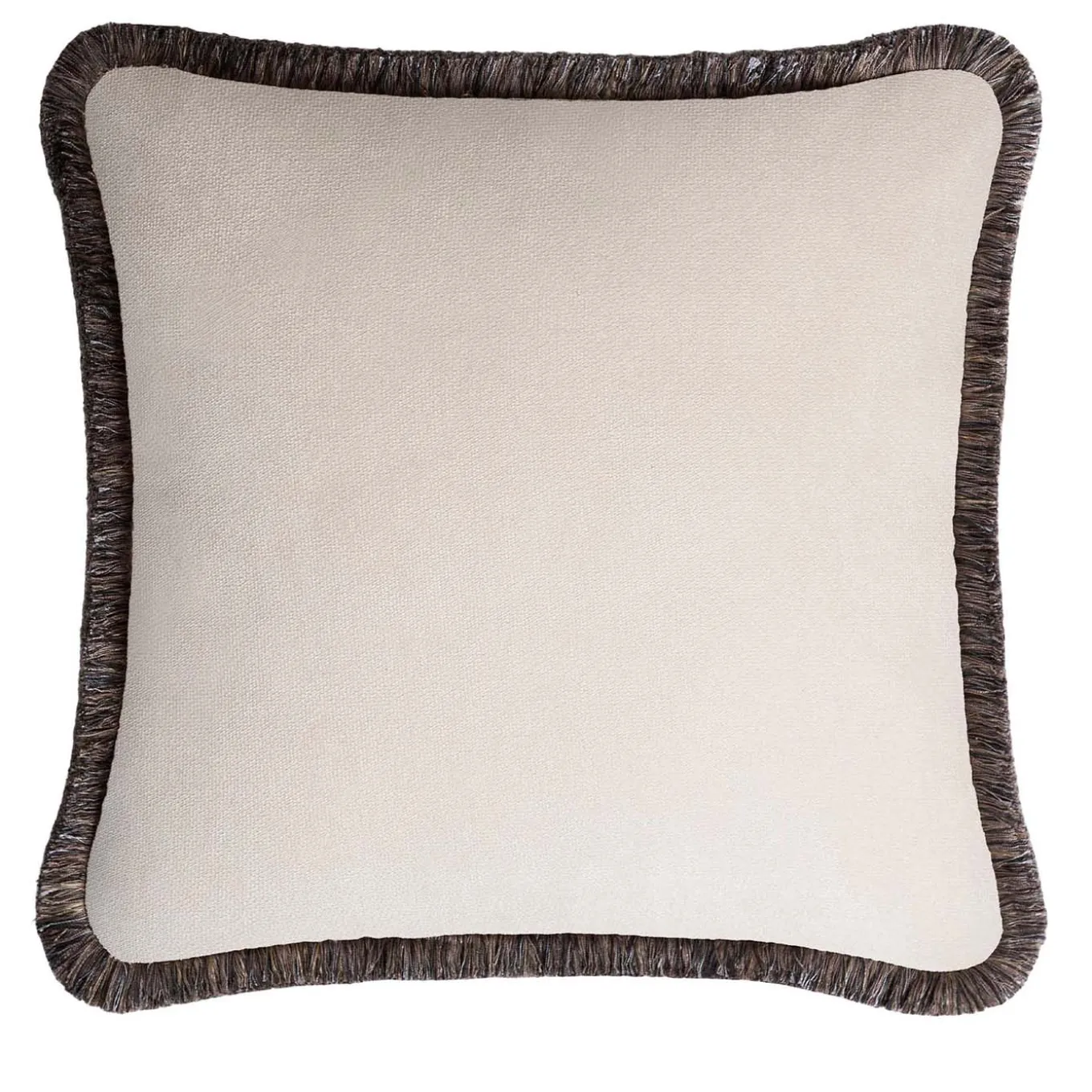 Cuscino Happy bianco e grigio