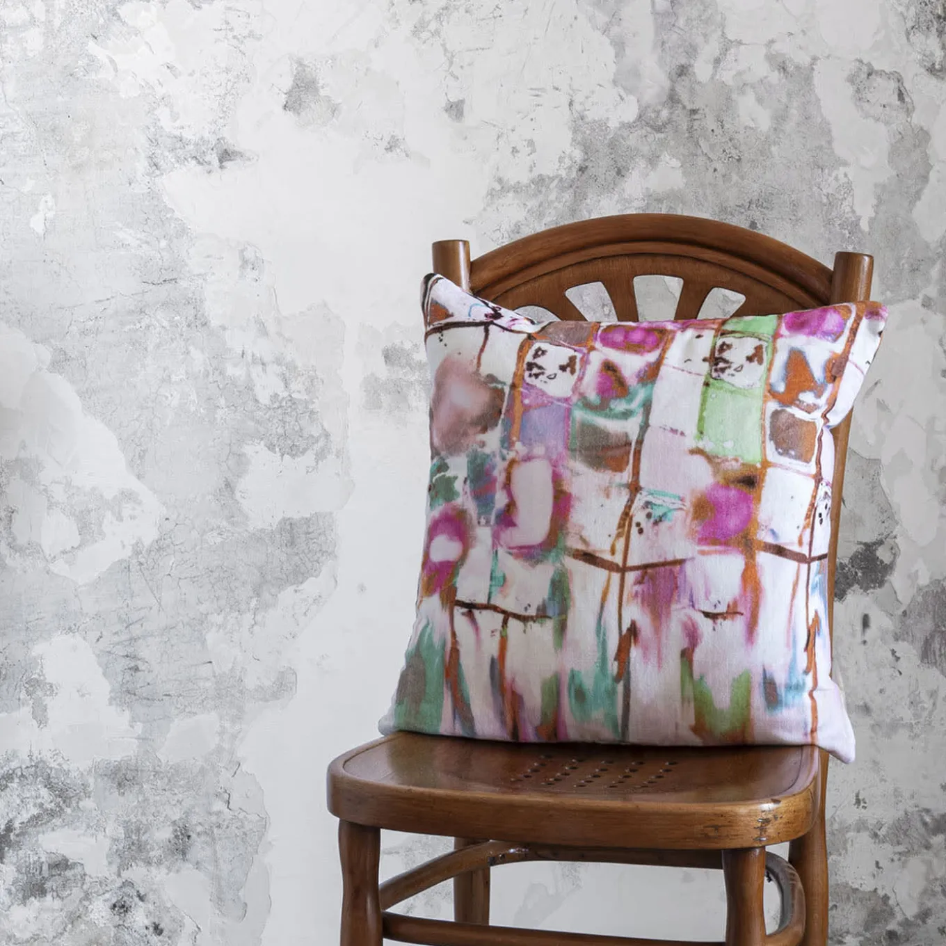 Cuscino imbottito in velluto di seta Jewel Dream