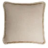 Cuscino in lino beige Happy