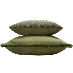 Cuscino in velluto verde Major Collection
