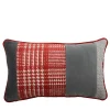 Cuscino intarsio in tessuto jacquard Bandè e velluto di cotone #2