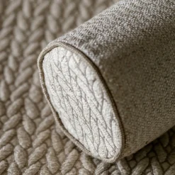 Cuscino Natural Roll Rullo in tessuto jacquard