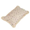 Cuscino piccolo con frange lilla e viola