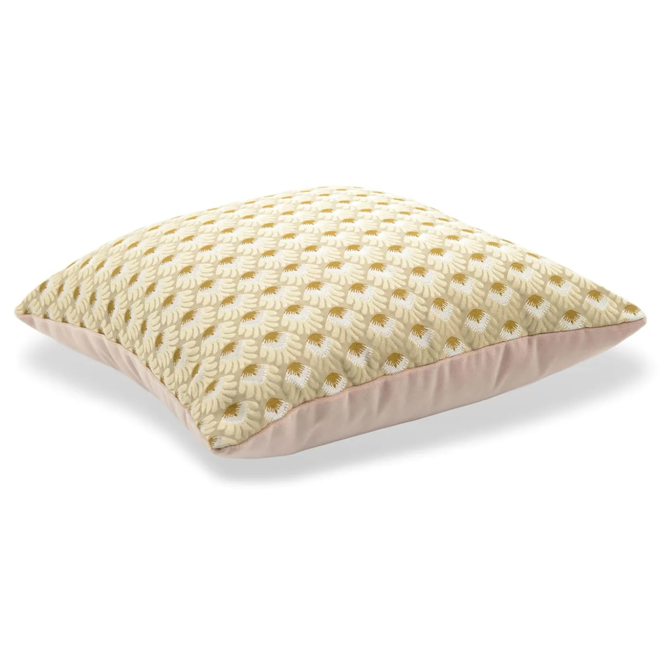 Cuscino quadrato Carré in oro rosa