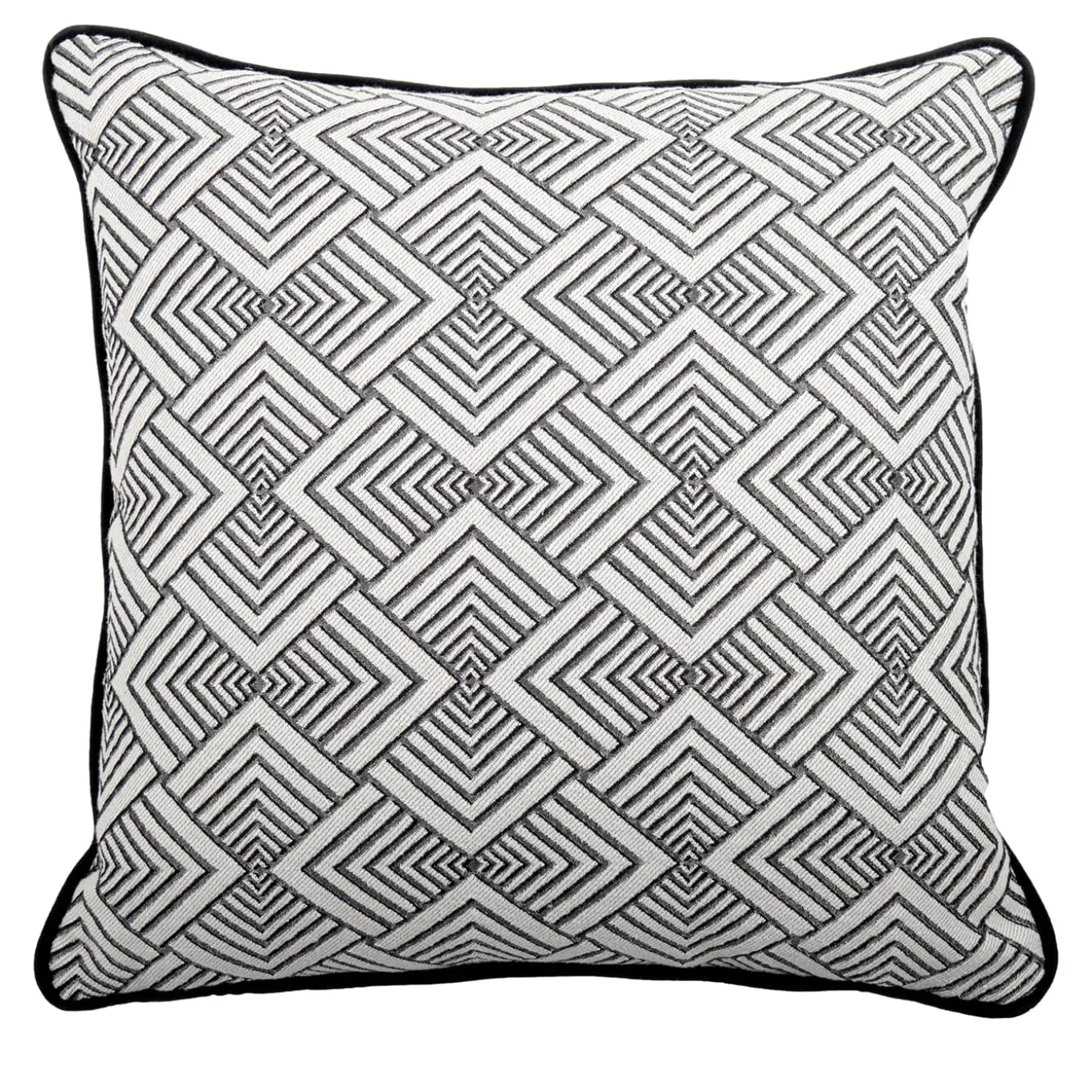 Cuscino quadrato Carrè in Tessuto Jacquard Hypnose Deco