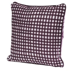 Cuscino Quadretti Maroon