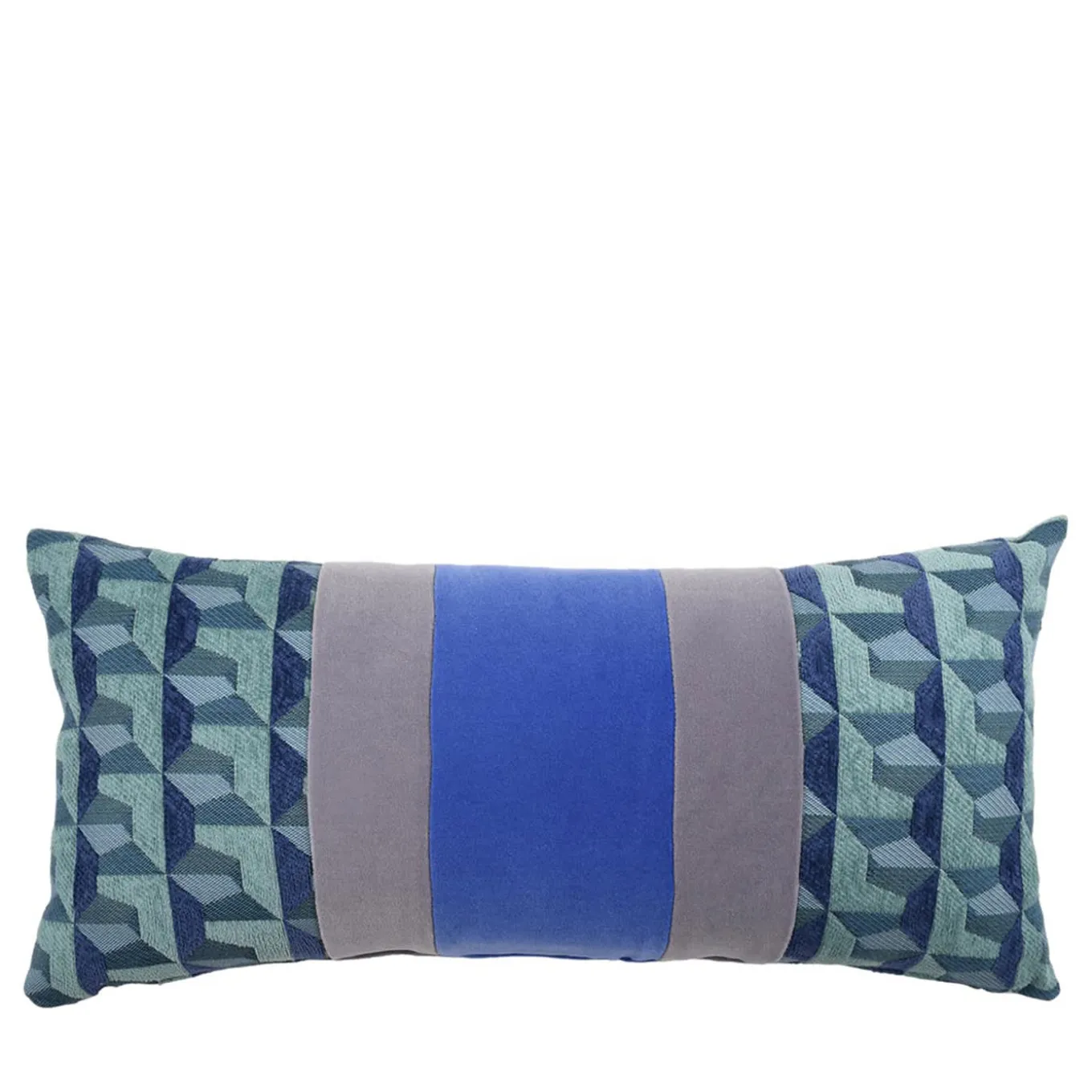 Cuscino rettangolare Nastro in tessuto jacquard geometrico