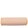 Cuscino Rullo in tessuto jacquard falso unito