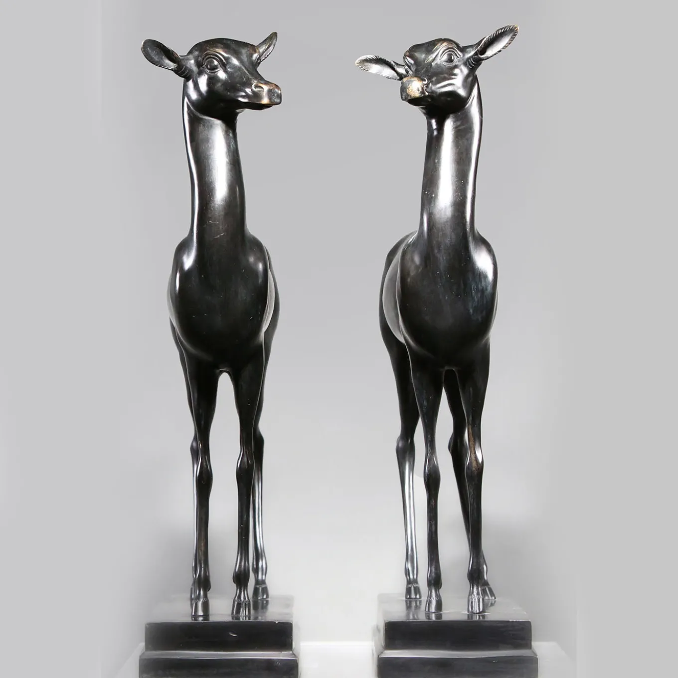 Daini Piccoli Coppia di Sculture