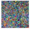 Danza dei colori Pittura acrilica di grandi dimensioni in blu