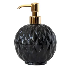 DISPENSER DI SAPONE ROTONDO BLACK TIE - NERO