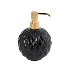 DISPENSER DI SAPONE ROTONDO BLACK TIE - NERO