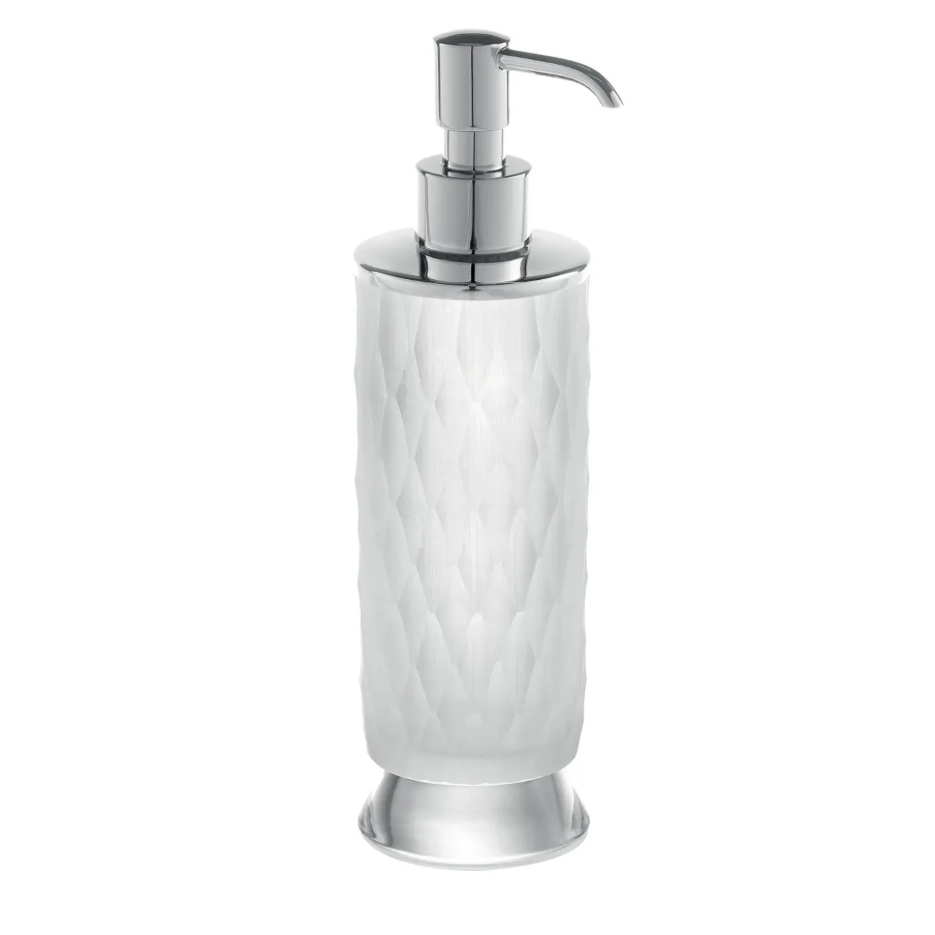 Dispenser per sapone con motivo esagonale