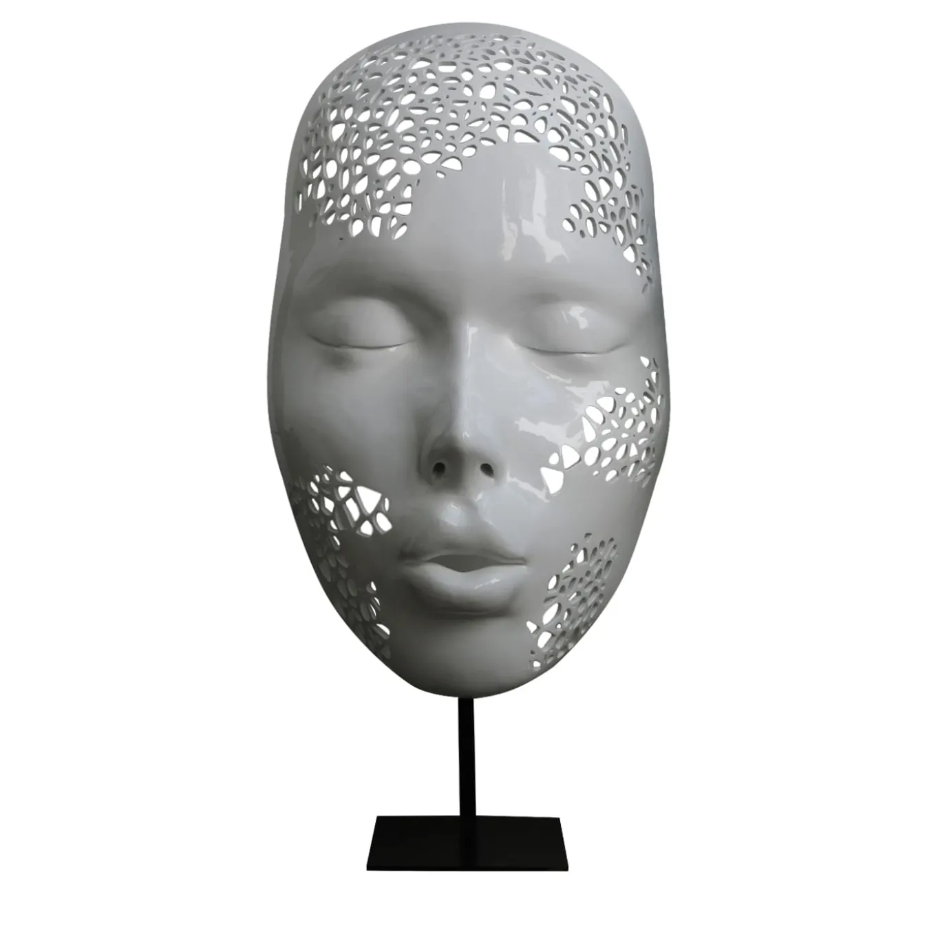 Donna MASCHERATI Scultura Bianca