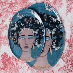 DONNE FIORITE Vassoio ovale Shamsi