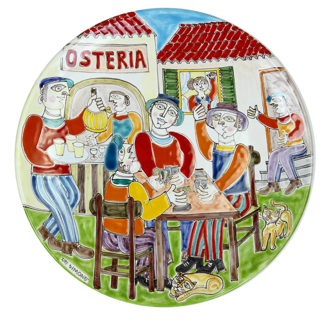 DS Rpund Plate Osteria