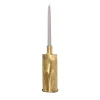 Elegante Portacandele Alto in Ottone Spazzolato