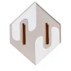 Enigma Ceramica Grigio Lilla Lucida Con Dettagli Oro Di Elena Salmistraro