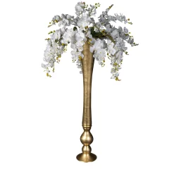 Eternity Madame Butterfly Composizione floreale finta con vaso d'oro