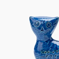 Figurina di gatto lungo Rimini Blu di Aldo Londi