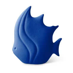 Figurina Pesce Tropicale in Ceramica Blu