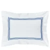 Four Generations Bianco e blu brillante US King Sham