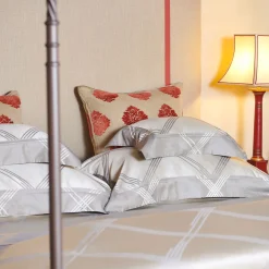 Four Generations Jacquard grigio US Standard Sham