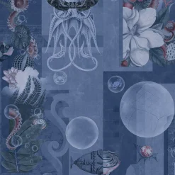 Garden of Dreams Navy Carta da parati