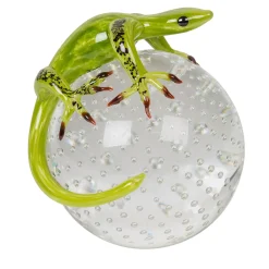 Geco di vetro verde su sfera