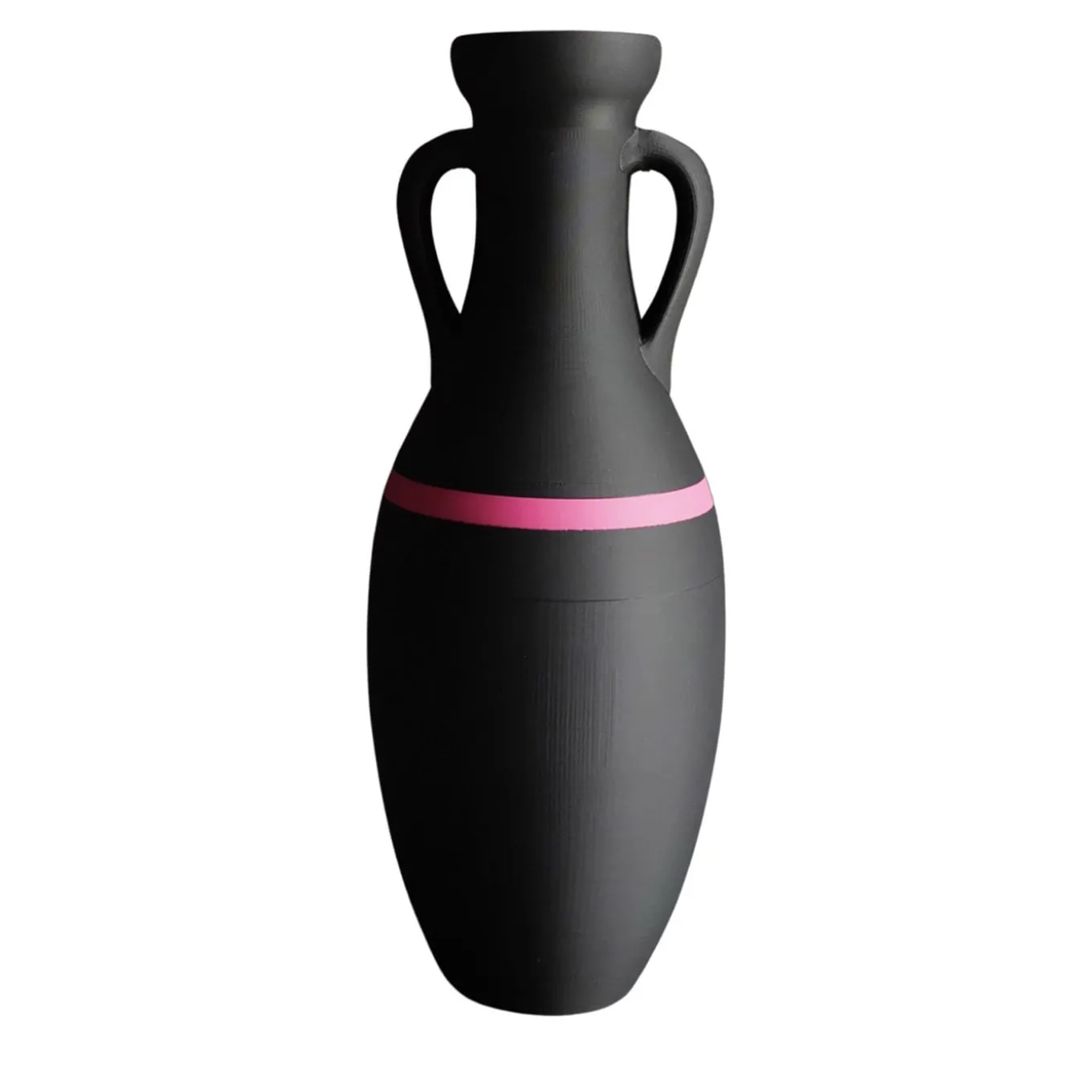 Giulio Cesare Anfora XL nera e fucsia
