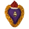 Godetevi il cuore in ceramica viola e oro