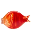 Grande pesce rosso in vetro di Murano
